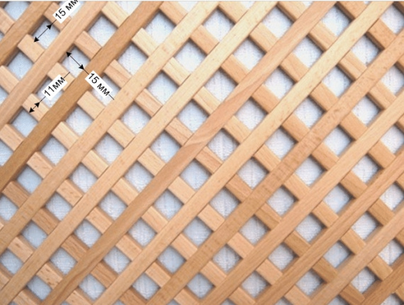 Декоративные деревянные панели Сосна обыкновенная 12 мм x 150 мм x 150 мм